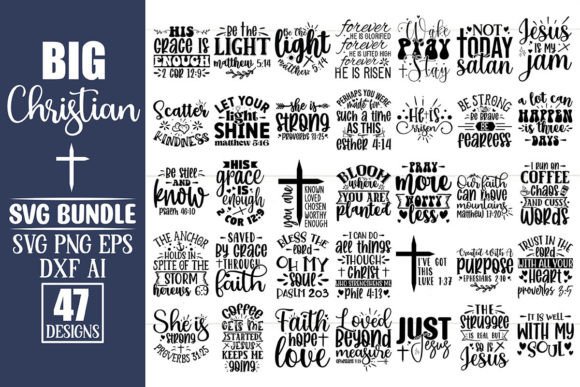 Big Christian SVG Design Bundle Vol.2: Graphics & Crafts for Publishers