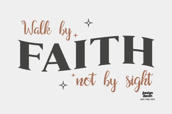 Christian Saying Retro SVG: Graphics for Crafts & Commercial Use