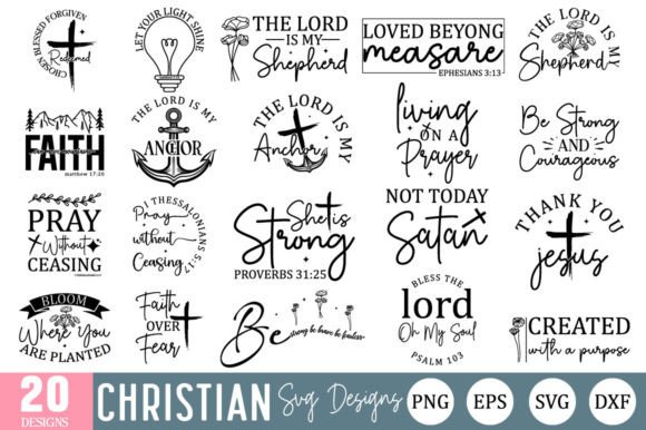 Christian SVG Bundle, Bible Quotes SVG