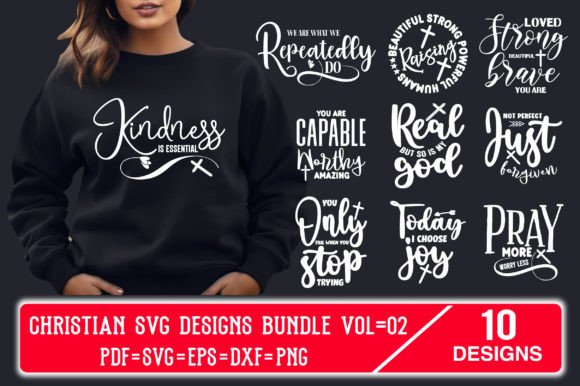 Christian SVG Designs Bundle Vol 02 Graphics for Crafts