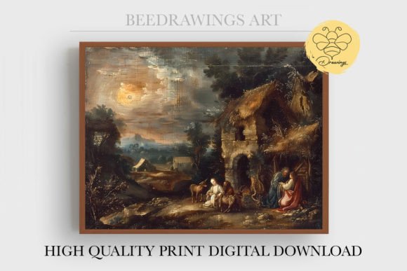 Oil Painting Jesus Wall Art 13 Graphics Illustrations
