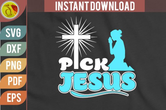 Pick Jesus Sublimation Png for Graphics and Crafts
