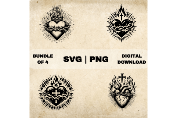 Sacred Heart of Jesus SVG Bundle